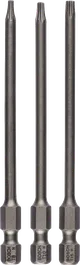 Conjunto de 3 pontas de chave de fendas extra duras Bosch T8 T10 T15.