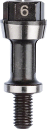 Pinça Bosch com porca de fixação, diâmetro de 6 mm.