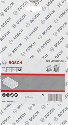 Filtro plano em PTFE Bosch com pregas.