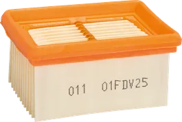 Filtro de pó retangular plissado Bosch para aspiradores.