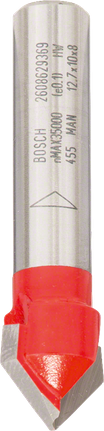 Broca Bosch Expert for Wood com ranhura em V de 90°, haste de 8 mm.