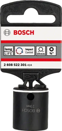 Soquete de impacto Bosch 19 mm 3/8″.