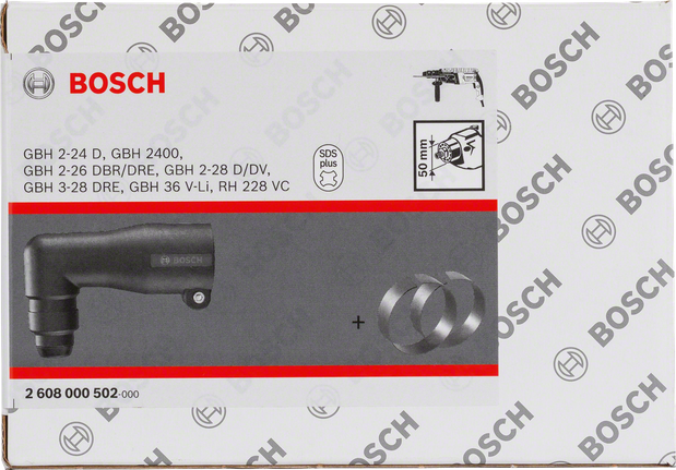 Conjunto de adaptadores para berbequins de ângulo reto Bosch .