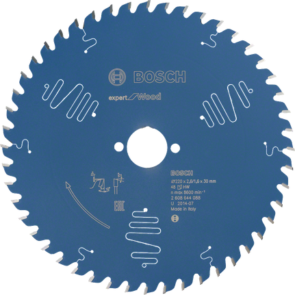 Lâmina de serra circular Bosch Expert for Wood, 48 dentes.