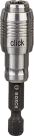 Suporte universal Bosch com função de um clique, haste sextavada de 1/4".