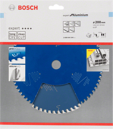 Lâmina de serra circular Bosch Expert para alumínio de 200 mm.