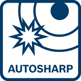 Rendimento de corte perfeito graças à lâmina com efeito de afiamento automático Autosharp