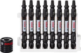 Embalagem de 9 pontas para chave de fendas Bosch Impact Control PH2 T20 65 mm.