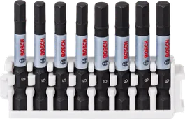 Conjunto de brocas elétricas Bosch Impact Control com 8 peças HEX5 HEX6.