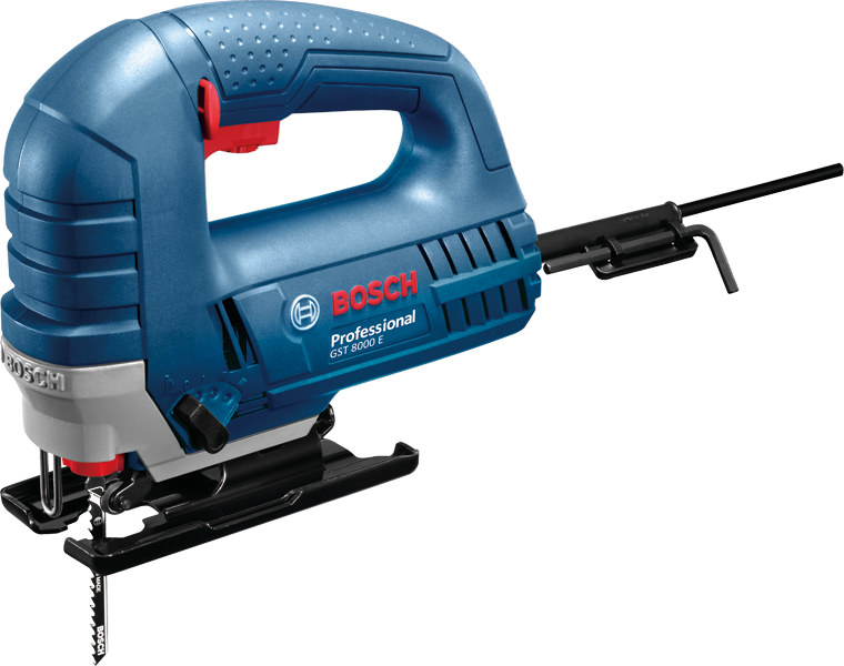 Serra tico-tico Bosch GST 8000 E para corte de madeira e alumínio.