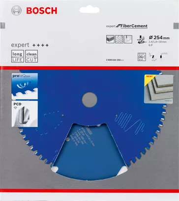 Lâmina de serra para fibrocimento Bosch 254×30mm.
