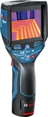 A câmara termográfica Bosch GTC 400 C deteta padrões de calor.