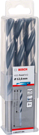Brocas Bosch HSS PointTeQ 12,6 mm.