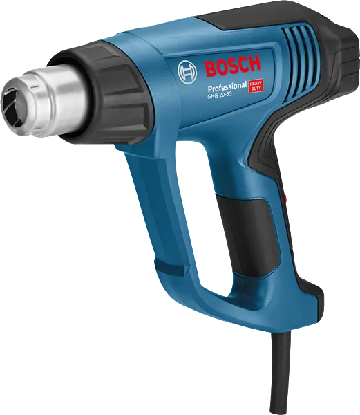 Pistola de ar quente Bosch GHG 20-63 com temperatura regulável.