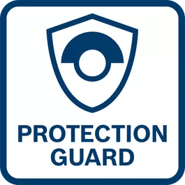 Excelente proteção do utilizador Graças à tampa de proteção anti-torção - maior proteção também em caso de rutura do disco