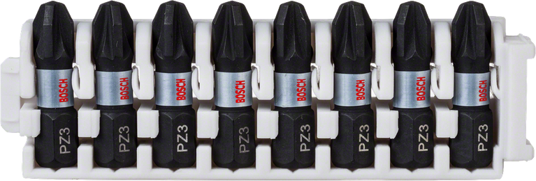 Pacote de brocas de inserção Bosch Impact Control 8XPZ3 PZ3 25 mm.
