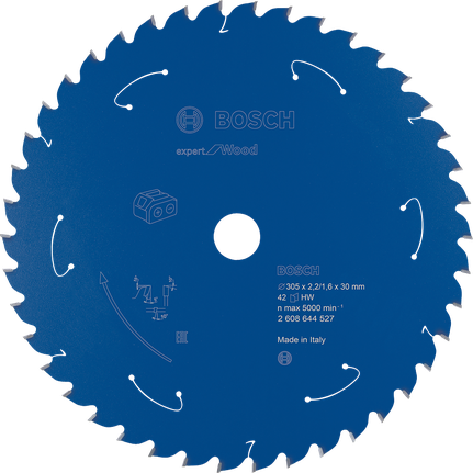 Lâmina de serra circular Bosch Expert para madeira 305x30 mm T42.