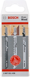 Conjunto de lâminas de serra vertical para madeira, 15 unidades