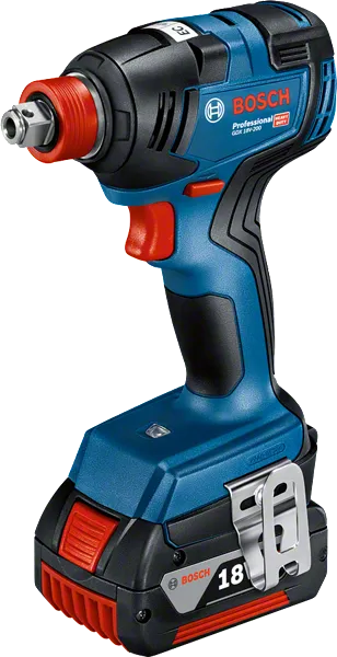 Aparafusadora de impacto sem fio Bosch GDX 18V-200, motor sem escovas.