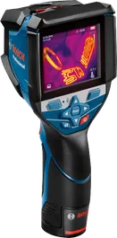 Máquina fotográfica termográfica Bosch GTC 600 C com visor de imagem térmica.
