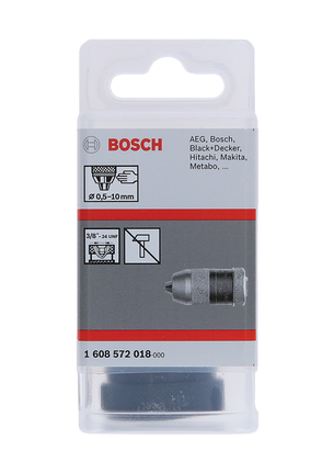 Mandril sem chave Bosch 0,5–10 mm 3/8″.