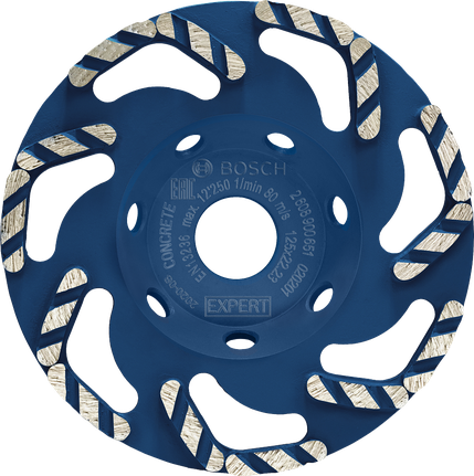 Cabeça de desbaste diamantada para betão Bosch EXPERT, 125 mm.