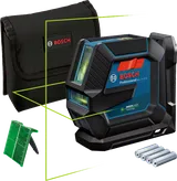 Ferramenta de nivelamento a laser Bosch GLL 2-15 G com laser verde.