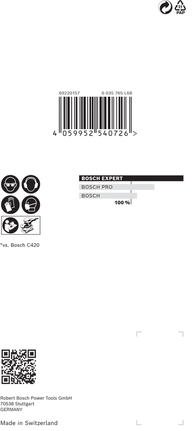 Rede de lixa Bosch EXPERT M480 80×133 mm, 10 peças.