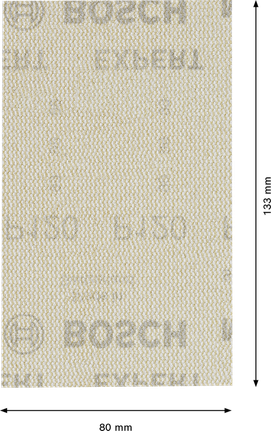 Lixa Bosch EXPERT M480, 80x133mm, embalagem de 120 folhas.