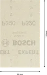 Lixa Bosch EXPERT M480, 80x133 mm, grão 320.
