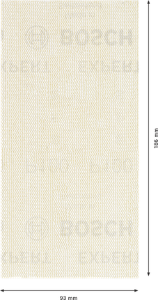 Lixa Bosch EXPERT M480, 93x186 mm, embalagem de 100 folhas.