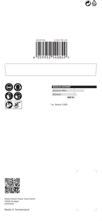 Rede de lixa Bosch EXPERT M480 93 x 186 mm.