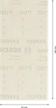 Lixa Bosch EXPERT M480, 93x186 mm, folha G180.