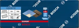 Rede de lixa Bosch EXPERT M480 93×186 mm, embalagem de 50 unidades.