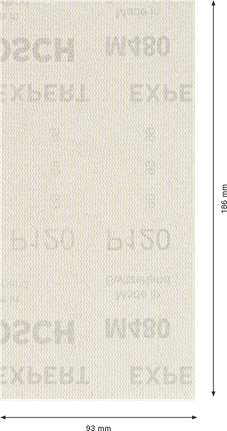 Folha de lixa Bosch EXPERT M480 93x186 mm G120.