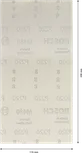 Lixa Bosch EXPERT M480, 115x230mm, grão 220.