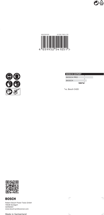 Rede de lixa Bosch EXPERT M480 115x230 mm G240, embalagem de 10 unidades.