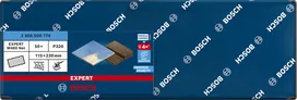 Rede de lixa Bosch EXPERT M480 115×230 mm P320, embalagem de 50 unidades.
