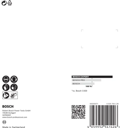 Lixa Bosch EXPERT C470 125 mm grão 60.