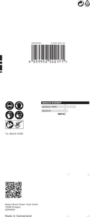 Lixa Bosch EXPERT C470 80 x 133 mm 8 furos.