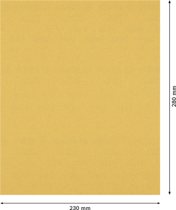 Lixa Bosch C470, folha de 230x280 mm, grão 120.