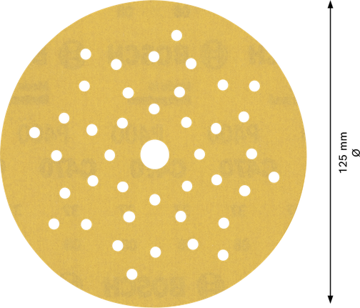 Disco de lixa multi-orifício Bosch EXPERT C470 125 mm G400.