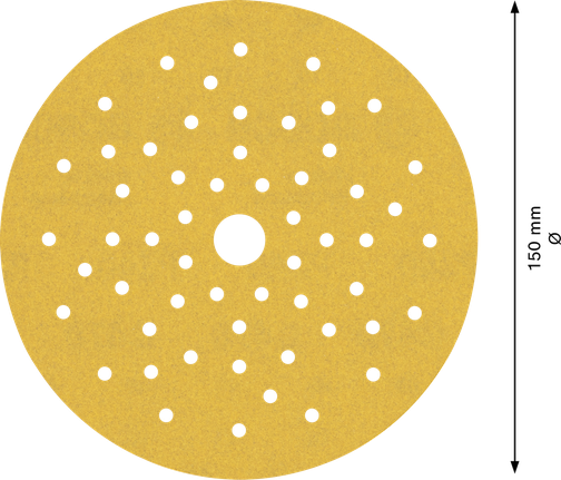 Disco de lixa multi-orifício Bosch EXPERT C470 de 150 mm.