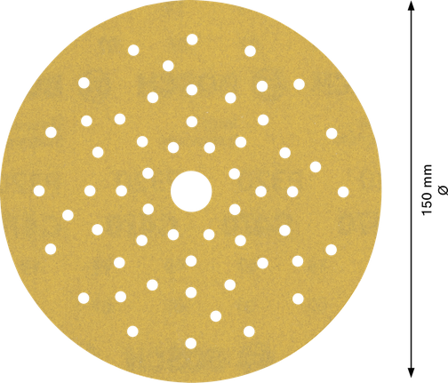 Disco de lixa multi-orifício Bosch EXPERT C470 de 150 mm.