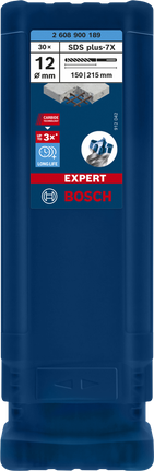 Broca de martelo Bosch EXPERT SDS plus-7X 12 mm, 30 unid.