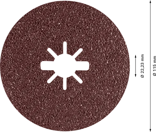 Disco de fibra Bosch EXPERT R781 Prisma Ceramic X-LOCK de 115 mm.