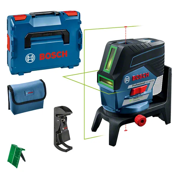 Ferramenta de nivelamento a laser Bosch GCL 2-50 CG com acessórios.