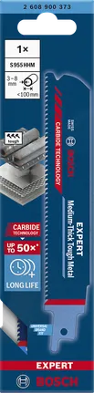 Lâmina de serra alternativa Bosch S 955 HHM 3–8 mm metal resistente.