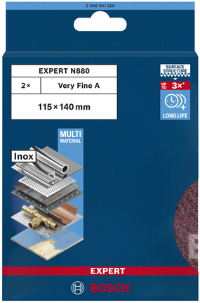 Almofada de lã Bosch EXPERT N880 115×140 mm.