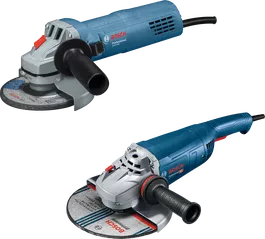 Kit com duas rebarbadoras angulares Bosch GWS 22-230 J e GWS 880.